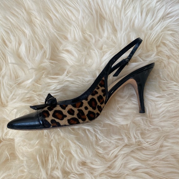 Kate Spade Leopard Kitten Heels - Picture 2 of 2